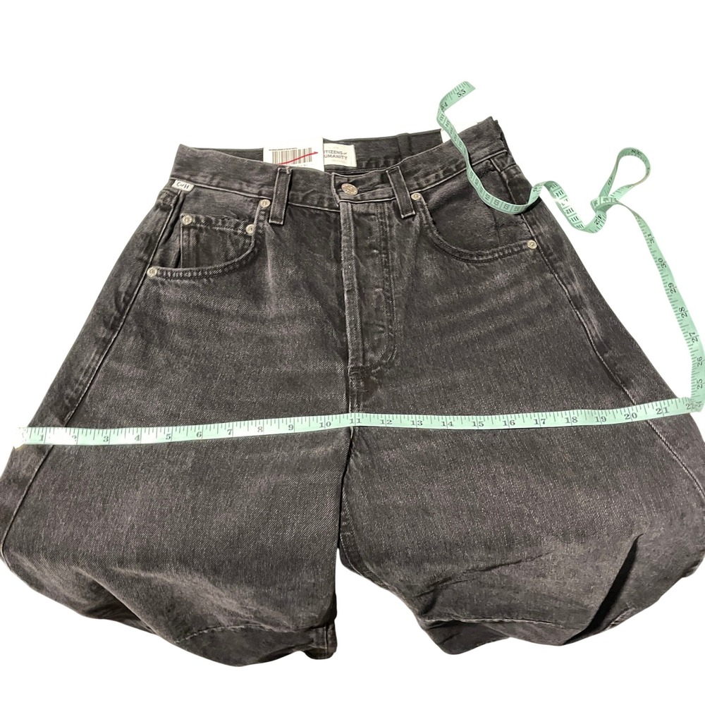 Citizens of Humanity Horseshoe Baggy Wide Leg Denim Jeans Size 23 Black - Picture 8 of 13